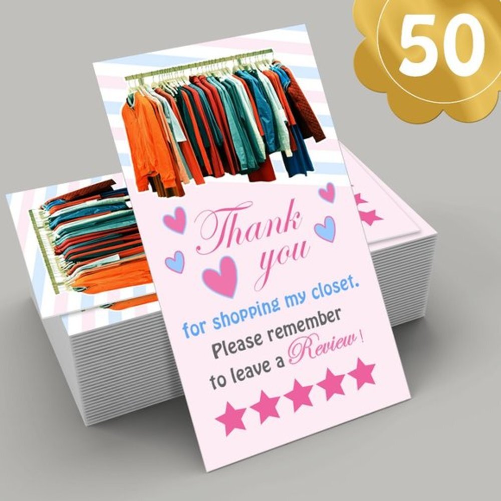 ♥️ 5x25 / 50 Thank You Cards
